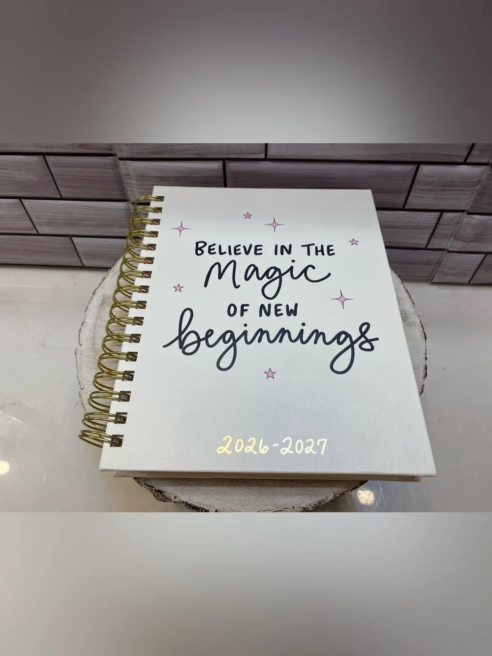 Eccolo ❤️2027 18-Month Planner with sticker & positive message New